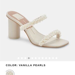 Dolce vita heels with pearl detail. Never worn.